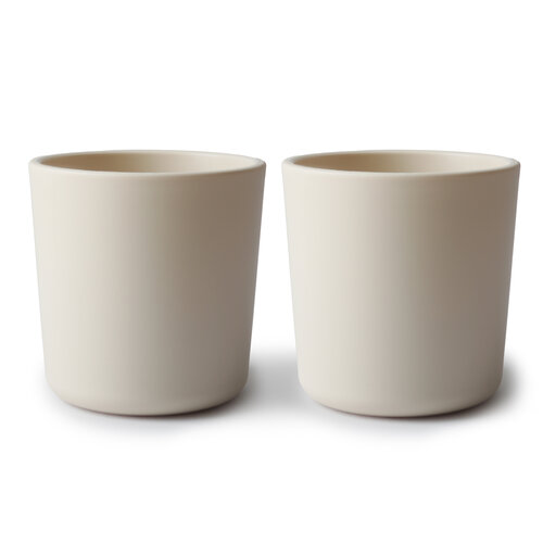 MUSHIE set van 2 bekers - ivory