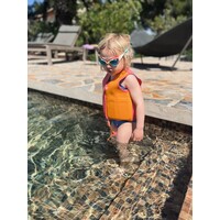 SWIM ESSENTIALS zwemvest 19-30 kg - oranje rose colourblock