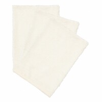 TIMBOO 3 pack washcloths - daisy white