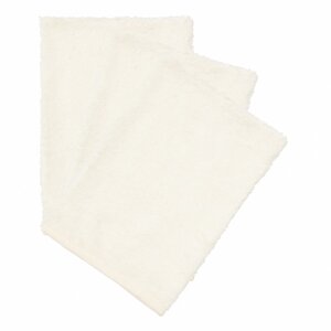 3 pack washcloths - daisy white