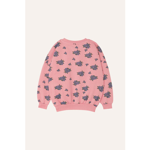THE CAMPAMENTO kids sweatshirt pink oversized - flowers
