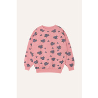 THE CAMPAMENTO kids sweatshirt pink oversized - flowers