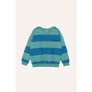 THE CAMPAMENTO kids sweatshirt oversized - blue stripes kids sweatshirt oversized - blue stripes