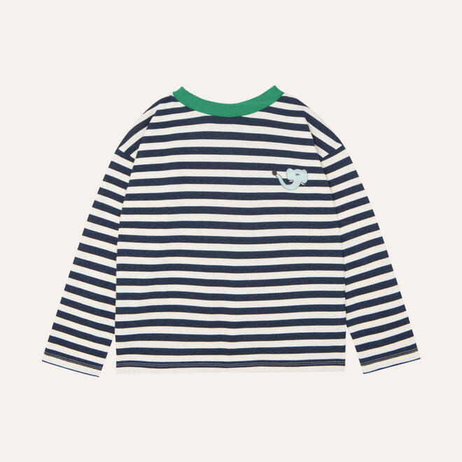 kids t-shirt long sleeves - blue stripes