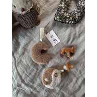 DAPPER MAENTJE pacifier - plush teddy - hazel latte