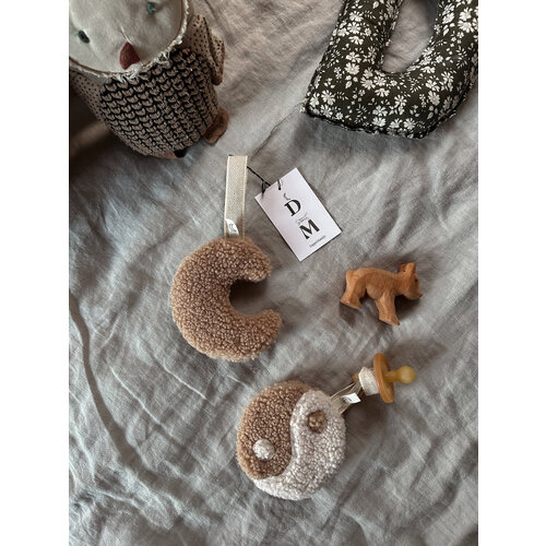 DAPPER MAENTJE pacifier - plush teddy - hazel latte