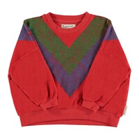 PIUPIUCHICK terry sweatshirt - multicolor triangle print