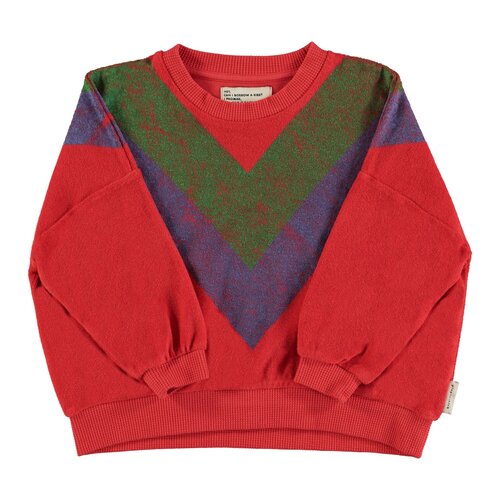 PIUPIUCHICK terry sweatshirt - multicolor triangle print
