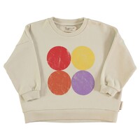 sweatshirt - ecru - multicolor circles PIUPIUCHICK sweatshirt - ecru - multicolor circles