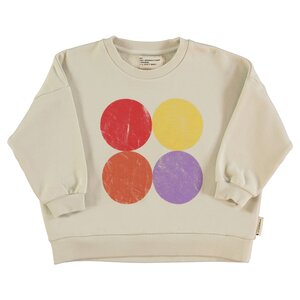 sweatshirt - ecru - multicolor circles