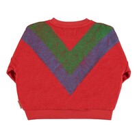 PIUPIUCHICK terry sweatshirt - multicolor triangle print