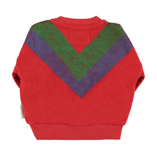 PIUPIUCHICK terry sweatshirt - multicolor triangle print