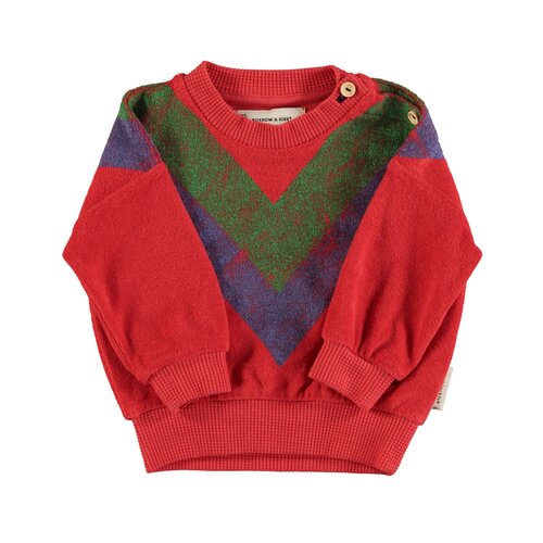 PIUPIUCHICK terry sweatshirt - multicolor triangle print