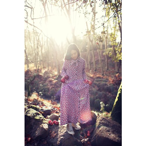 PIUPIUCHICK long dress - lilac - apples