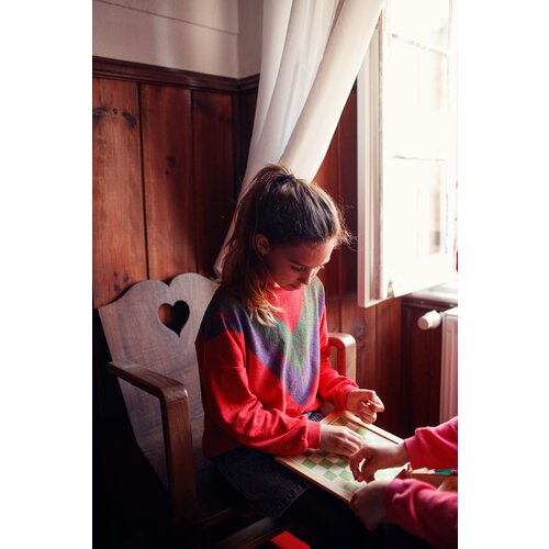 PIUPIUCHICK terry sweatshirt - multicolor triangle print