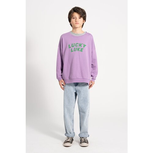 sweatshirt - mauve - lucky luke PIUPIUCHICK sweatshirt - mauve - lucky luke