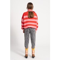 mom fit trousers - washed black - cotton demim PIUPIUCHICK mom fit trousers - washed black - cotton demim