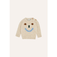 THE CAMPAMENTO happy face baby sweater
