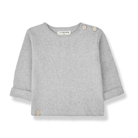 1+ IN THE FAMILY chapin soft fleece long sleeve shirt - grey