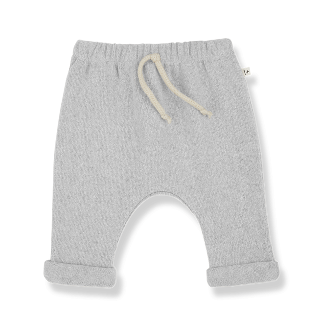 alain soft fleece pants - grey