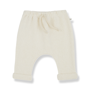 alain soft fleece pants - ecru
