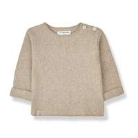 1+ IN THE FAMILY chapin soft fleece long sleeve shirt - beige