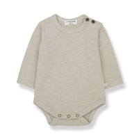 1+ IN THE FAMILY soft jersey enric body with buttons - oatmeal