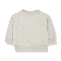 1+ IN THE FAMILY polar teddy sweater - oatmeal