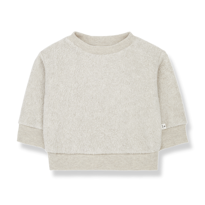 polar teddy sweater - oatmeal