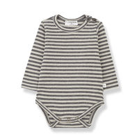 1+ IN THE FAMILY striped rib body - oatmeal