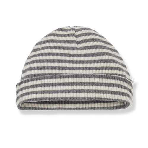 1+ IN THE FAMILY newborn beanie stripes