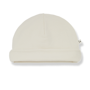 newborn beanie ecru