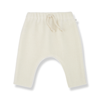 1+ IN THE FAMILY salvi bamboo polar fleece pants - ecru