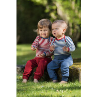 baby envelope shirt long sleeve wool red stripes ENGEL NATUR baby envelope shirt long sleeve wool red stripes