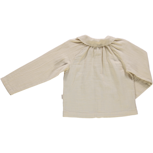 POUDRE ORGANIC blouse fleur - biscotti