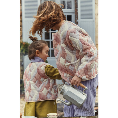 veste cercis patchwork POUDRE ORGANIC veste cercis patchwork