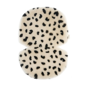 sheepskin snuggler - leopard peanut