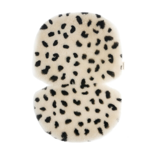 BINIBAMBA sheepskin snuggler - leopard peanut
