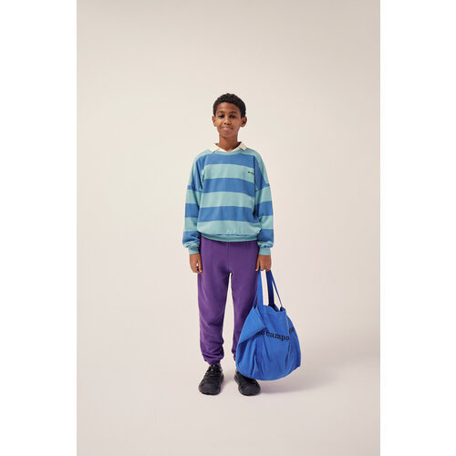 THE CAMPAMENTO kids sweatshirt oversized - blue stripes