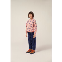 THE CAMPAMENTO kids sweatshirt pink oversized - flowers