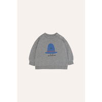 THE CAMPAMENTO baby sweatshirt oversized - blue hat