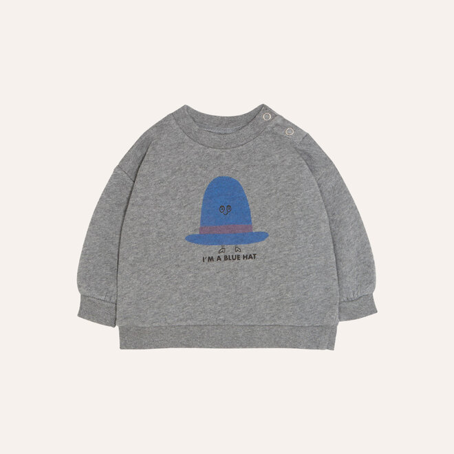 baby sweatshirt oversized - blue hat