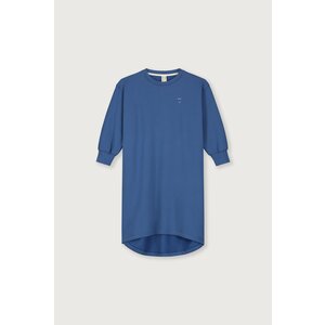 oversized circle-cut dress - blue moon