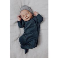 GRAY LABEL newborn suit with snaps - blue grey