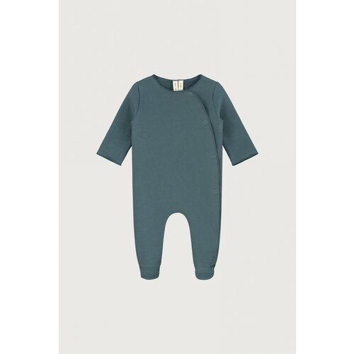 GRAY LABEL newborn suit with snaps - blue grey