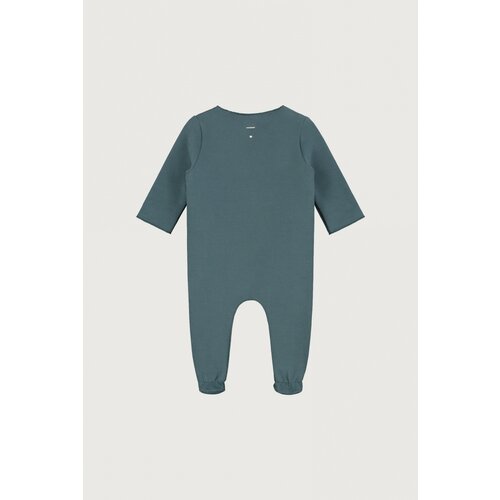 GRAY LABEL newborn suit with snaps - blue grey