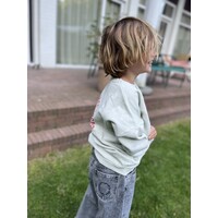 PIUPIUCHICK unisex trousers - washed black - cotton demim