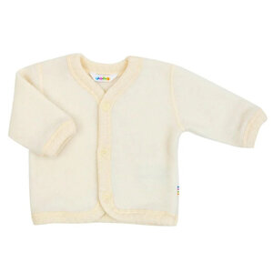 cardigan/jacket - natural - 100% soft wool