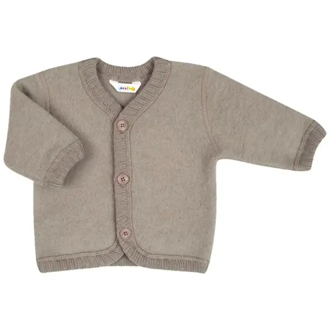 cardigan/jacket - sesame - 100% soft wool