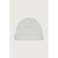 GRAY LABEL newborn beanie grey melange - cream